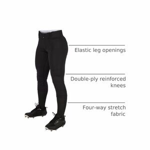 Women softball pants Elastic Cuffs
